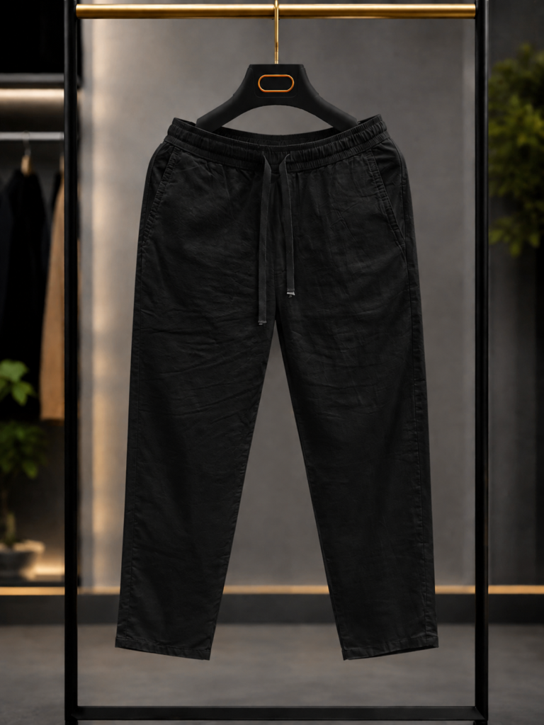 Cotton Trouser - Black